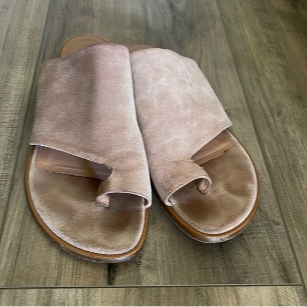 Vince blush suede sandals s 8.5 / 38.5 - Picture 3 of 6